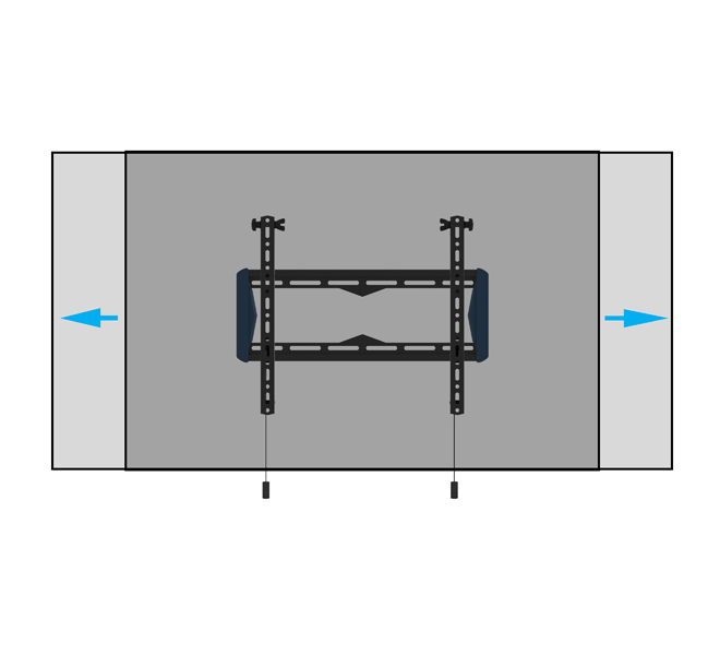 B-TECH Elements BT5431 Befestigungskit 65" Schwarz