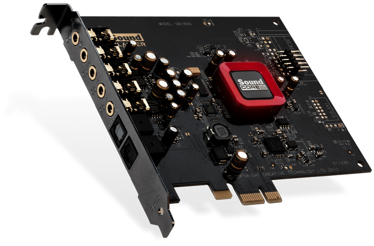 Creative Sound Blaster Z SE Interne Soundkarte PCI Express x1 24-Bit 192 kHz 116 dB SNR Rot