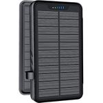 Elzle Solar Powerbank Black, 26.800mAh