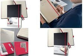 sigel Notizbuch Conceptum, DIN A4, liniert, schwarz/rot Red Edition, edle Softwave-Struktur, Hardcover, Seiten in - 1 Stück (CO661)