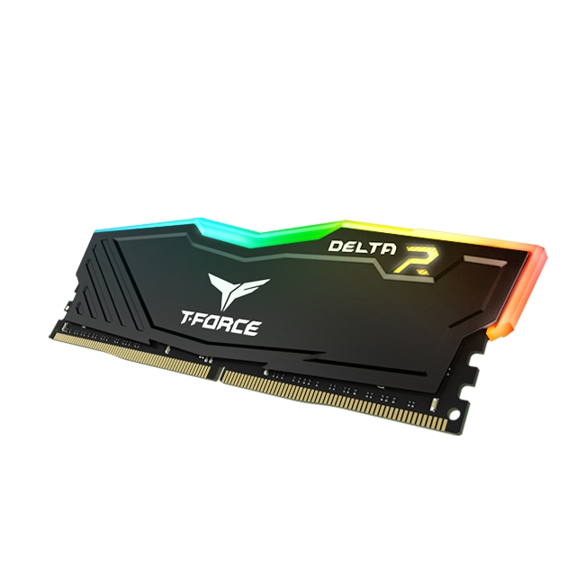 TEAM T-Force DELTA RGB DDR4 16 GB RAM Kit 2x8 GB 3600 MHz CL18 DIMM Schwarz