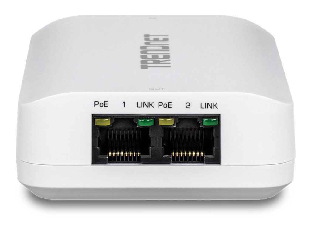 TRENDnet TPE-BE200 PoE++ Extender 2-Port 1 Gbps Weiß