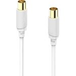Hama Antennen-Kabel, Koax-Stecker - Koax-Kupplung, vergoldet, 10,0 m, 120 dB (00202026)