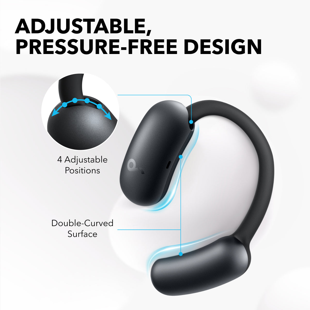 Anker Soundcore AeroFit 2 Open-Ear True Wireless Kopfhörer Schwarz