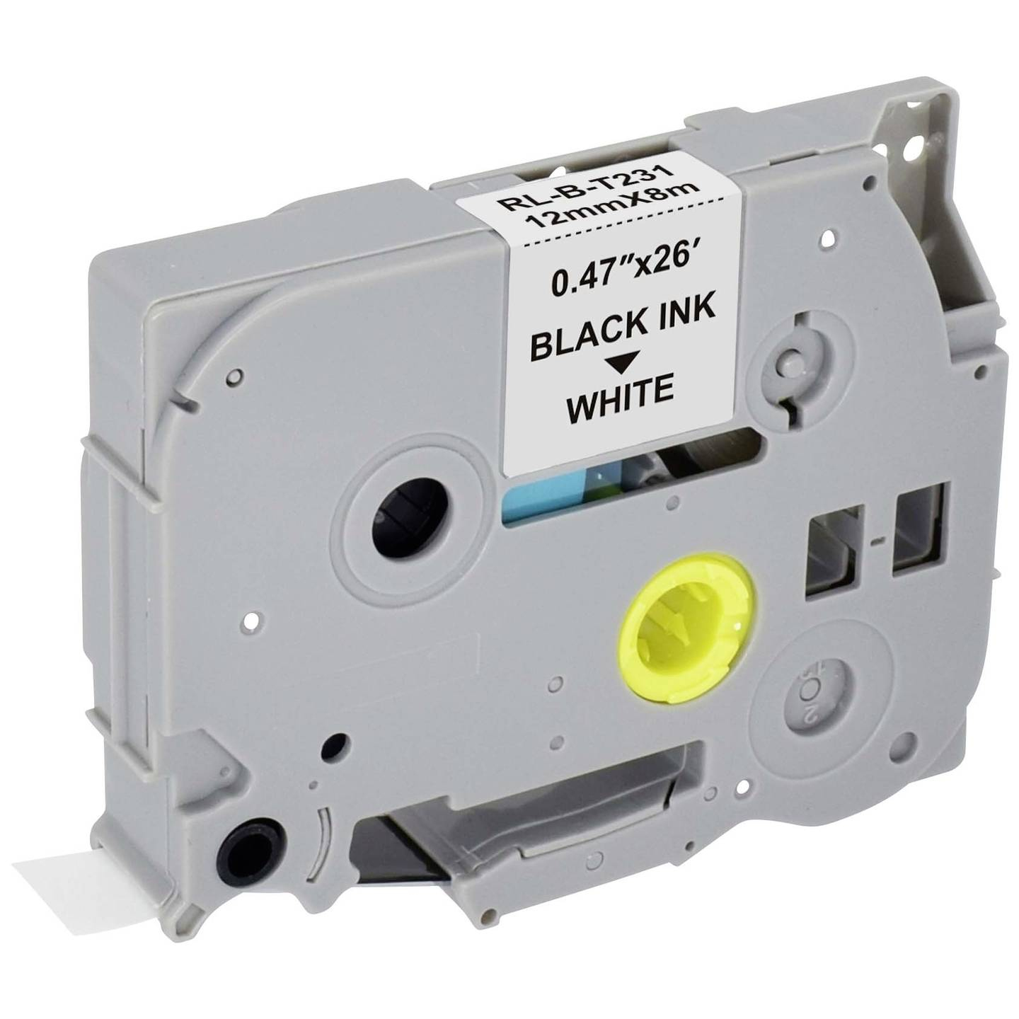 Renkforce Schriftband RF-LT-BTZe231 Kompatibel für Brother TZe-231 12 mm Schwarz auf Weiß