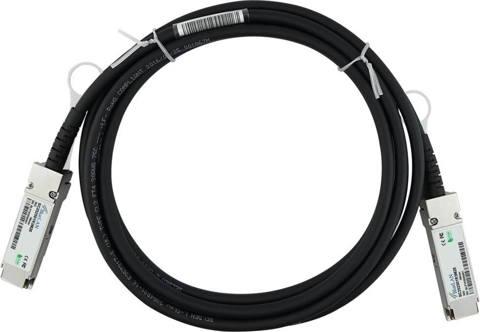 Kompatibles NVIDIA 980-9I67E-00L002 BlueLAN QSFP Direct Attach Kabel, 56G, Infiniband FDR, 28AWG, 2 Meter (980-9I67E-00L002-BL)