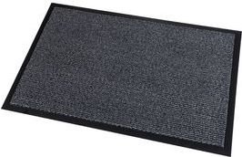 PAPERFLOW Schmutzfangmatte Super Budget (B)900 x (T)600 mm Farbe: grau, aus hochwertigem Polypropylen, Verlours-Optik, - 1 Stück (12TSB60X90.02)