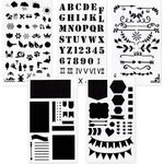 Hama Schablonen-Set, zum Malen, Basteln, Dekorieren, 5er-Pack (00007743)