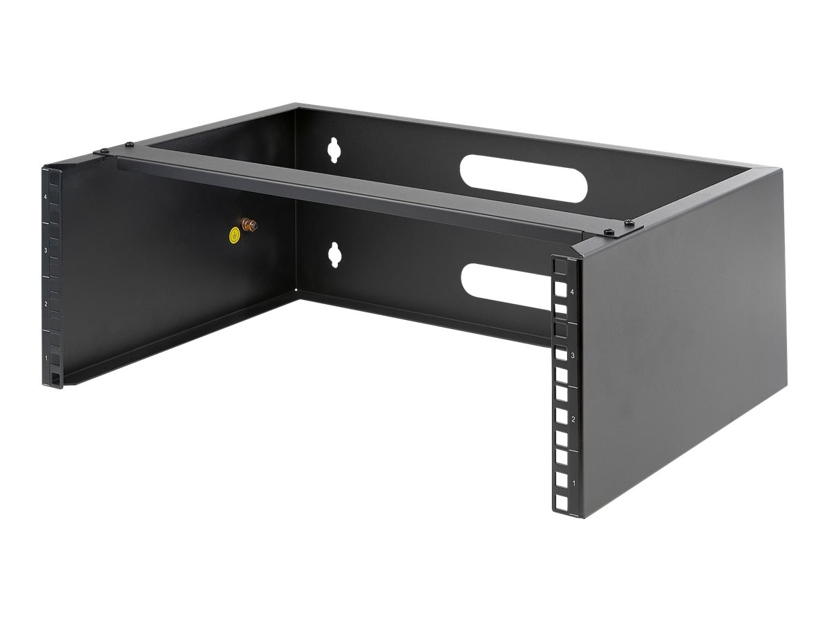 StarTech.com 4HE Wandmontage-Rack 19" 35 cm tief 20 kg Traglast Schwarz