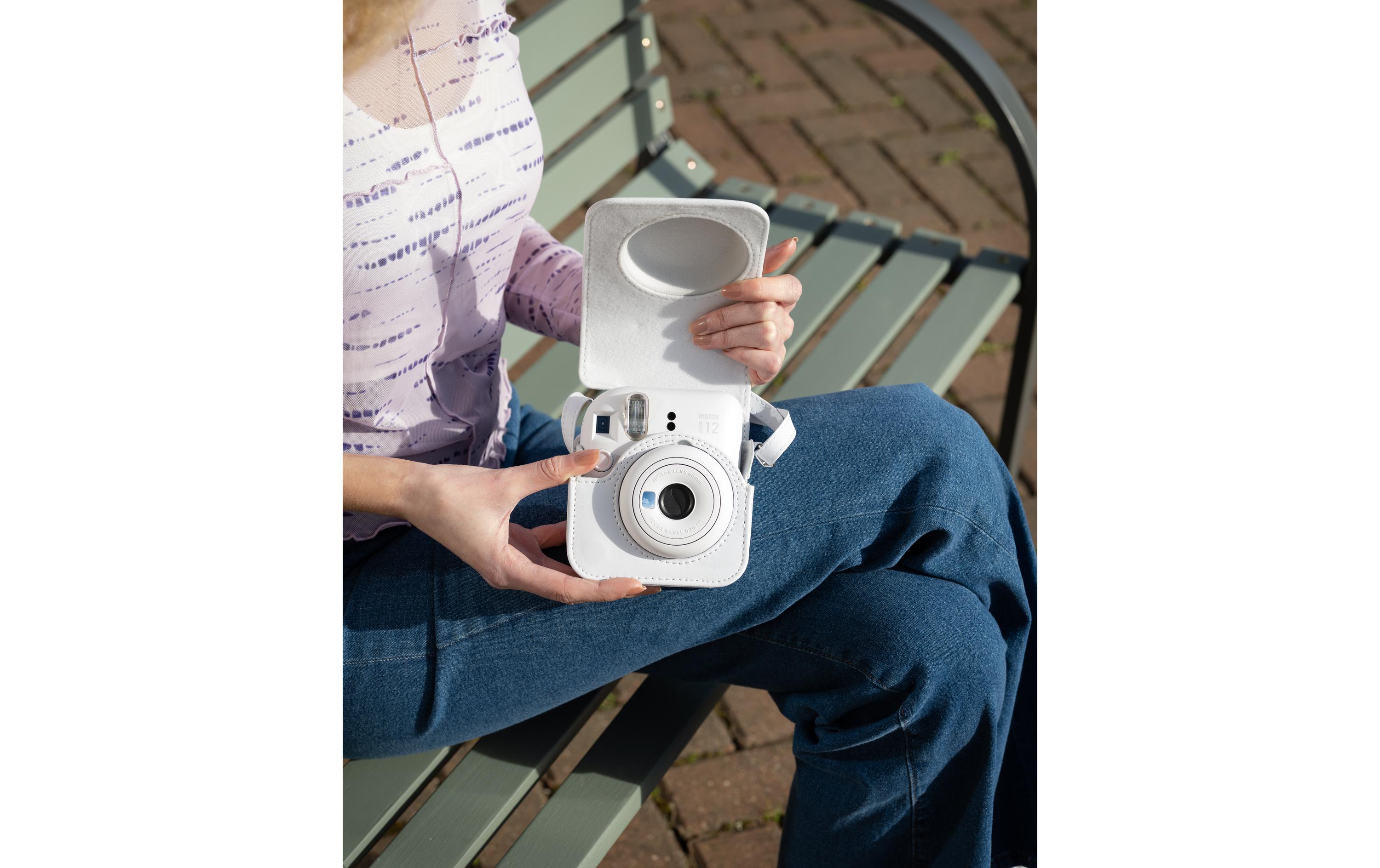 Fujifilm Instax Mini 12 Tasche Ton weiß