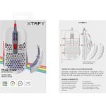 Xtrfy M42. Formfaktor: Beidhändig. Bewegungerfassungs Technologie: Optisch, Geräteschnittstelle: USB Typ-A, Bewegung Auflösung: 16000 DPI, Tastentyp: Gedrückte Tasten, Scroll Typ: Rad, Beschleunigung (Max.): 50 G. Farben der Beleuchtung: Multi. Energiequelle: Kabel. Produktfarbe: Mehrfarbig (M42-RGB-RETRO)
