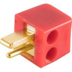 shiverpeaks ®-BASIC-S--Lautsprecher-Winkelstecker mini, schraubbar, vergoldet rot (BS54001-RG)