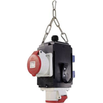 AS SCHWABE Energie-Würfel III zum Aufhängen, IP44, mit 2 Schutzdosen 16A, 230V und 2 CEE-Dosen 16A, 400V 5p (60735)