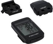 FISCHER Fahrrad-Computer Funk Solar FitPlus, 27 Funktionen extra großes Display, inkl. Solarzellen zur Unterstützung - 1 Stück (50336)