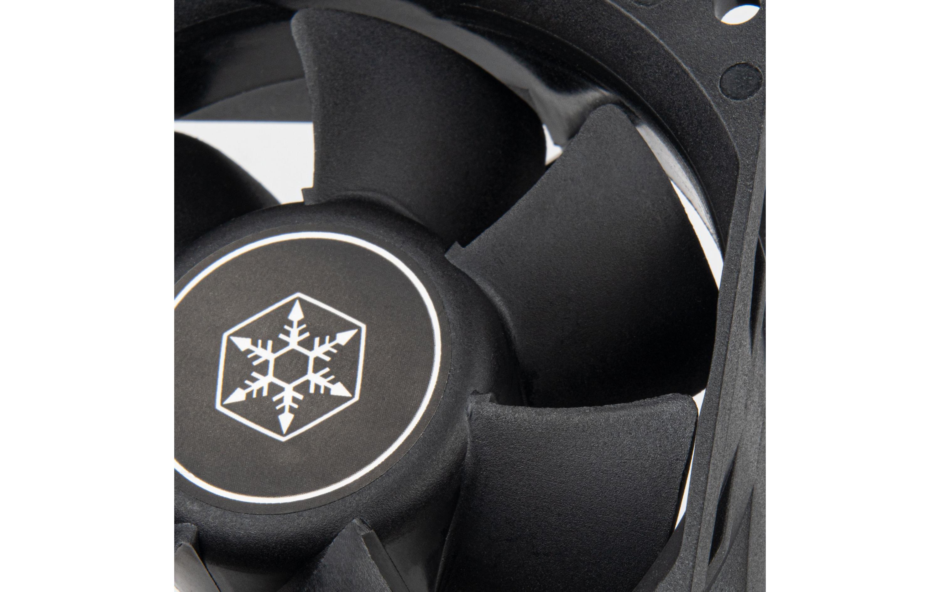 SilverStone FN80 Gehäuselüfter 80 mm Schwarz