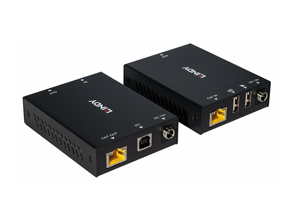 Lindy 39350 KVM-Extender HDMI USB Cat.6 100 m Schwarz