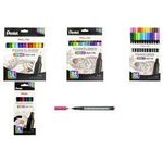 PentelArts Fineliner POINTLINER colour dye ink, 12er Etui Strichstärke: 0,4 mm, Farbstofftinte auf Wasserbasis, - 1 Stück (S40-12)