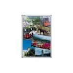 FRANKEN Plakatrahmen DIN A3, 25 mm Rahmenprofil silbereloxierter Aluminium-Klapprahmen, Kunststoffecken (BS0702)