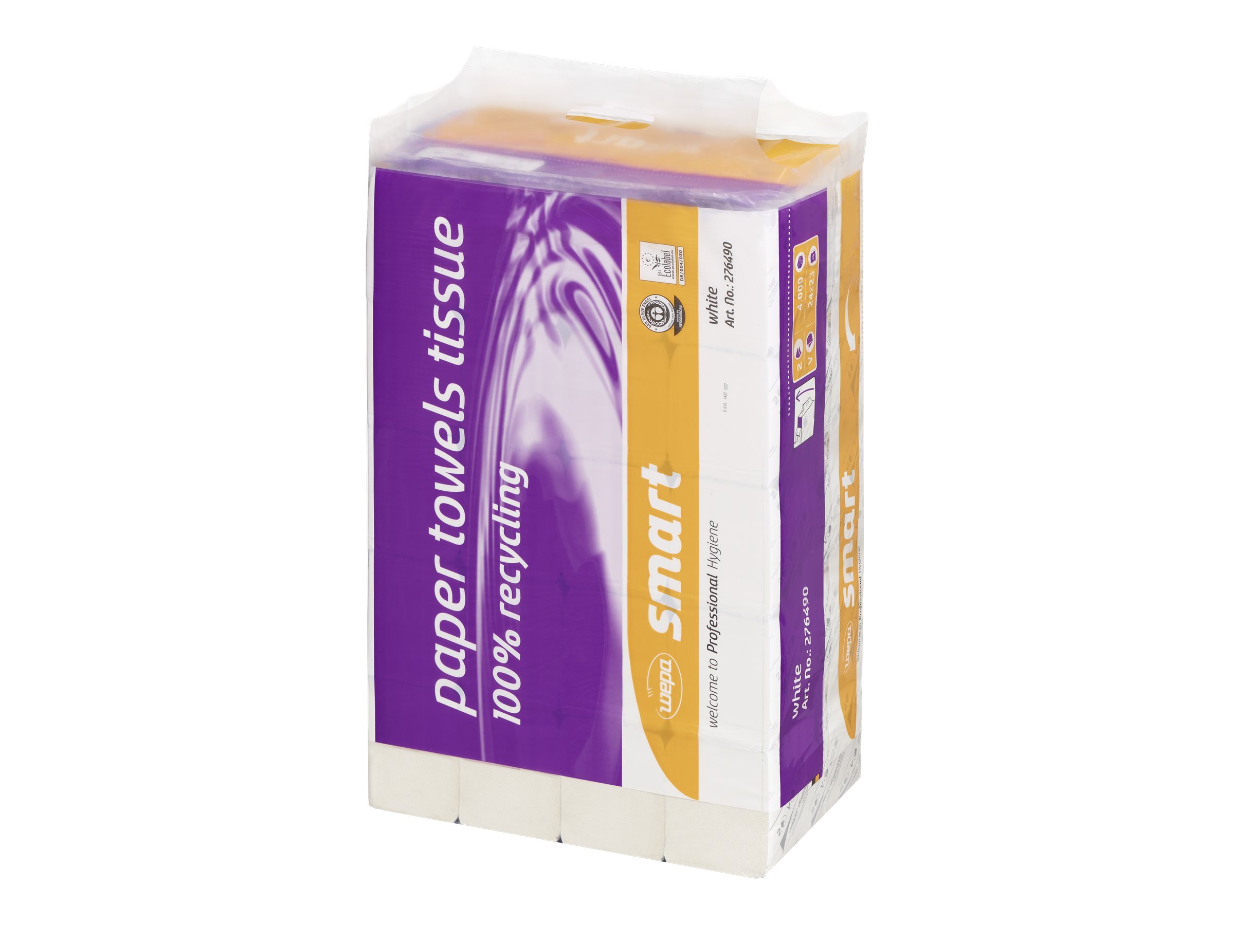 WEPA Professional Smart Falthandtücher 200 Blatt 2-lagig V-Falzung Weiß