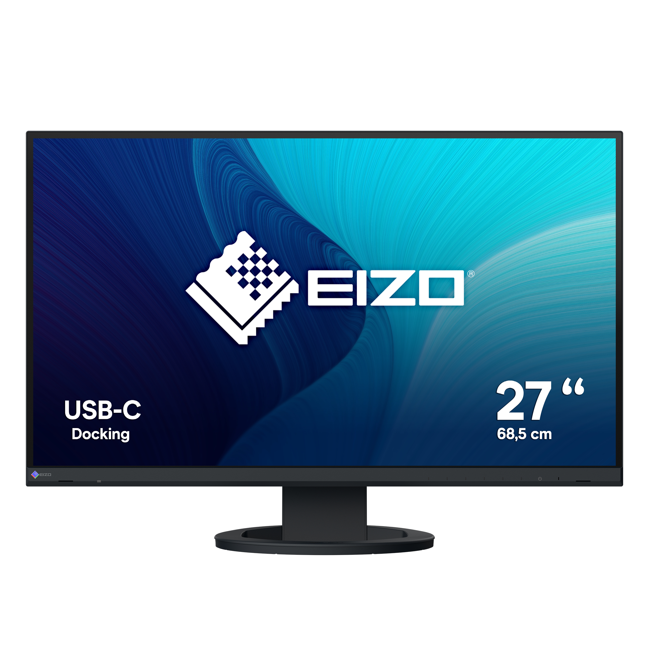 EIZO FlexScan EV2720S-BK, LED-Monitor - (68.5 cm (27 Zoll), schwarz, WQHD, IPS, USB-C, USB-Hub) [Energieklasse D] (EV2720S-BK)