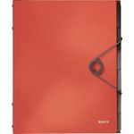 Leitz Solid Ordnungsmappe, 6 Fächer, Hellrot (4569-10-20)