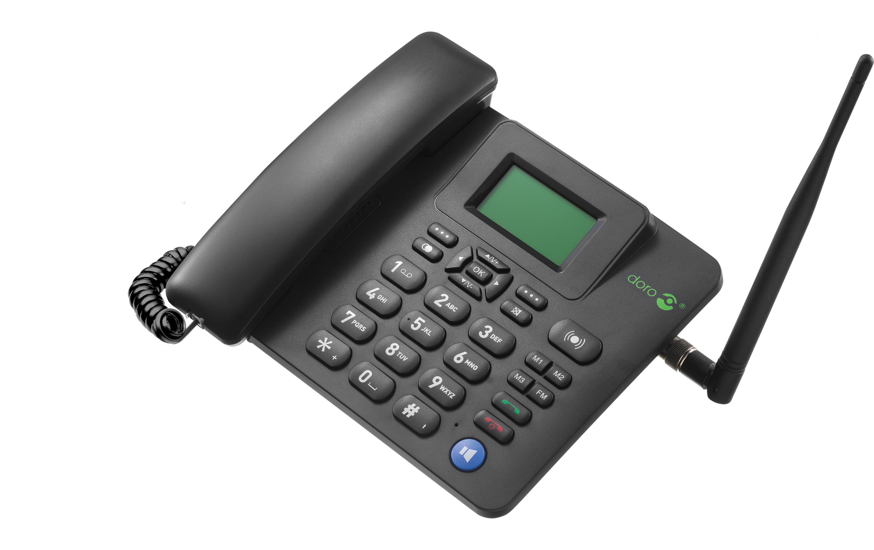 Doro 4100H IP-Tischtelefon 1,7" 4G LTE Mocor OS Schwarz