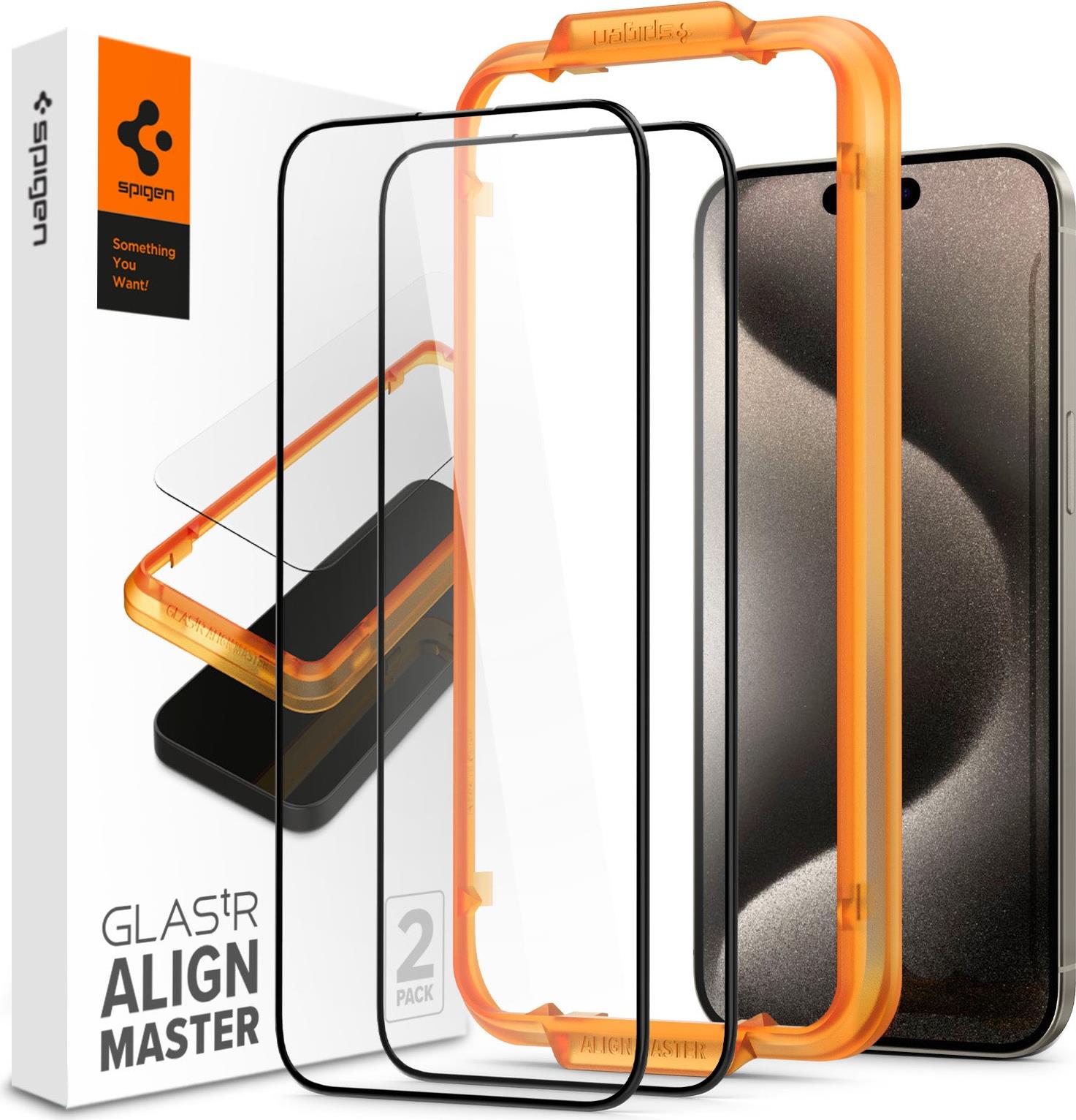 Spigen AGL06875 Display-/Rückseitenschutz für Smartphones Klare Bildschirmschutzfolie Apple 2 Stück(e) (8809896751995-AGL06875)