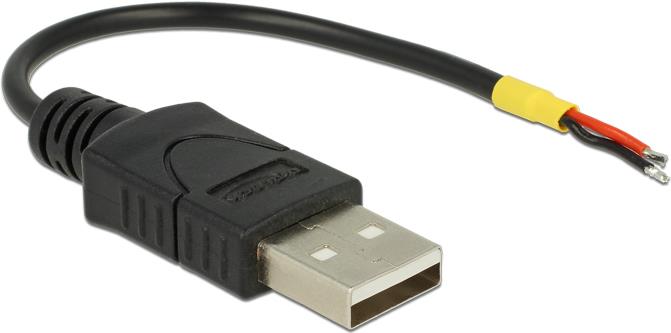 DELOCK Kabel USB 2.0 A Stecker > 2 x offene Kab