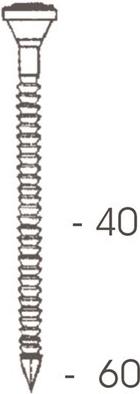 BeA Ankernagel R20 4,0x40mm ge- rillt DIN1052 TFK III VE=1000 (Pack mit 1000 St) (10401172)