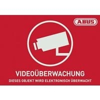 ABUS Warnaufkleber Video -D- 148x105mm