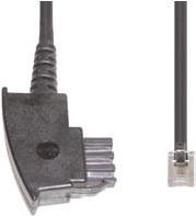 e+p T 37 10m Schwarz Telefonkabel (T37)