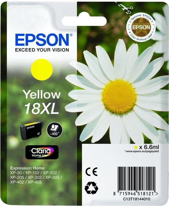 Epson Ink/18XL Daisy 6.6ml YL SEC (C13T18144022)