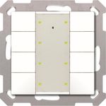 MDT technologies Taster Plus TS 55 8-fach Reinweiß glänzend BE-TA55T8.G2 (BE-TA55T8.G2)