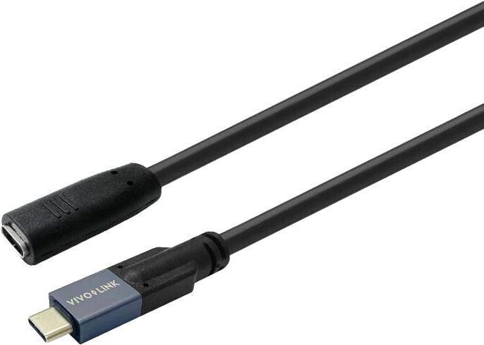 VivoLink USB-C male to female 1m USB3.2 Supports 20 Gbps data - Digital/Daten (PROUSBCMF1)