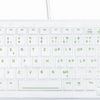 CHERRY Active Key MedicalKey AK-C4110 - Tastatur - kabellos - 2,4 GHz - QWERTZ - Deutsch - weiß (AK-C4110F-FU1-W/GE)