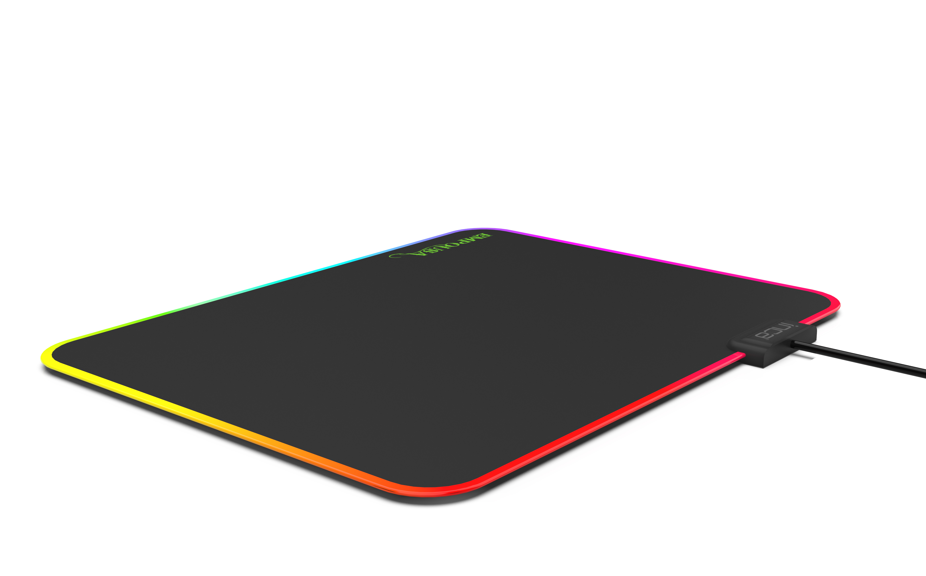 INCA Gaming Mauspad IMP-024 RGB 7 LED 320 x 270 x 3 mm Schwarz