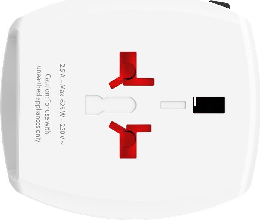 SKROSS Reisestecker MUV USB (A/C), Weiß (00192226)