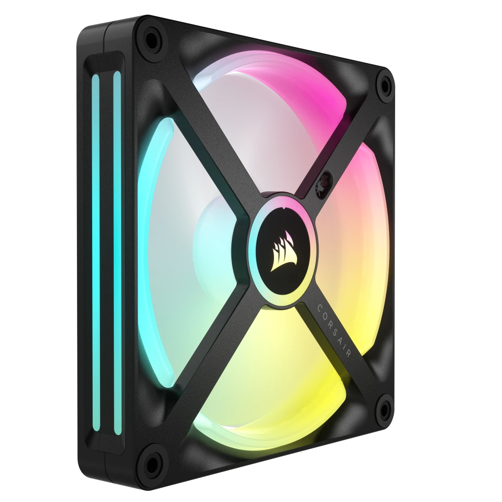 CORSAIR iCUE LINK QX140 RGB Gehäuselüfter 140 mm Schwarz (2 Stück)