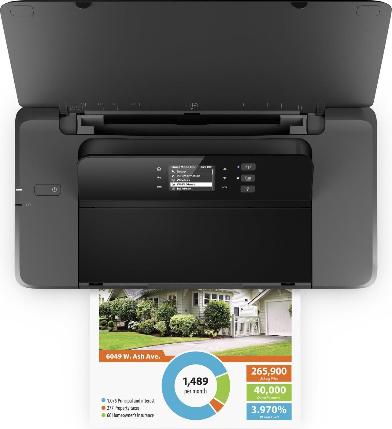 HP OfficeJet 200 Mobiler Tintenstrahldrucker WLAN USB 2.0 4800 x 1200 dpi