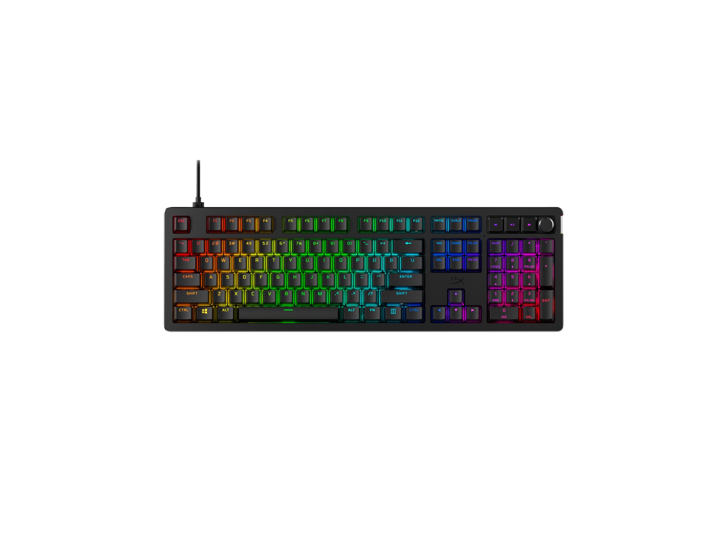 HyperX Alloy Rise Gaming-Tastatur mechanisch RGB USB-C Deutsch Schwarz