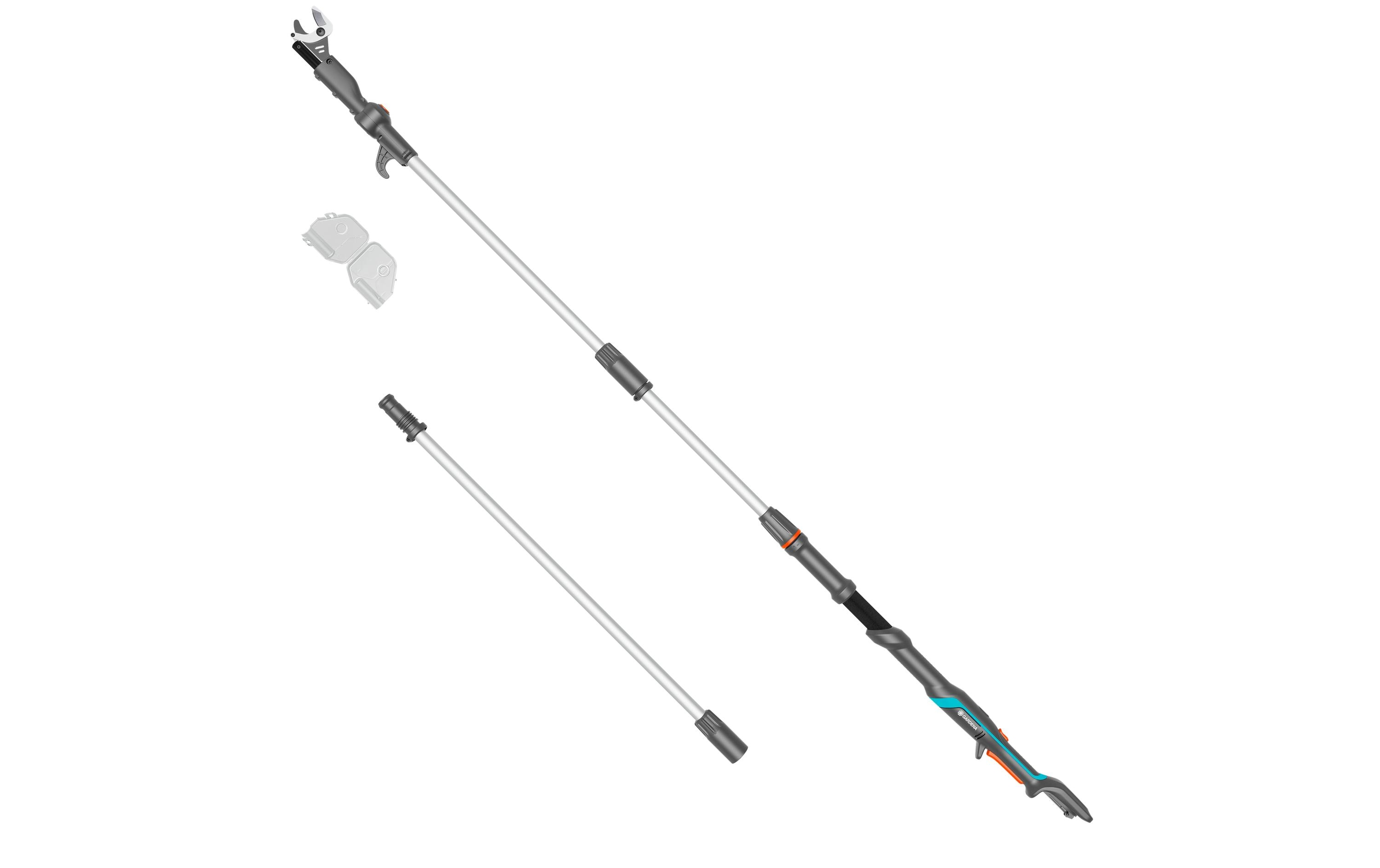 Gardena HighCut 360/18V P4A solo Akku-Teleskop-Baumschere 2,8 cm Schwarz, Silber