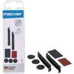 FISCHER Fahrrad-Flickbox Schnellflicken, 7-teilig Reparatur-Set in praktischer Hartbox, selbstklebende - 1 Stück (50561)