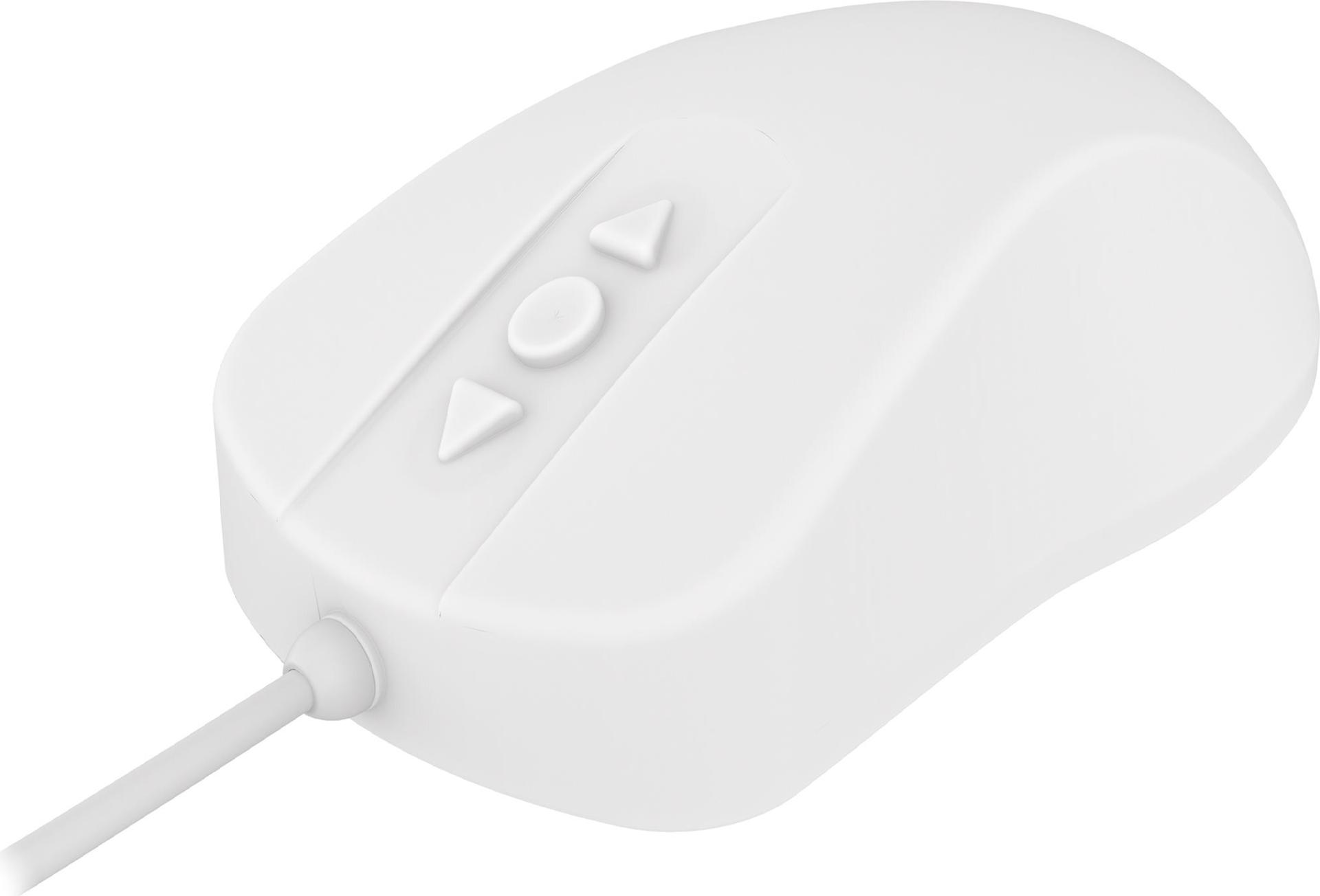 Cherry AK-PMH12 Medizinische Maus USB 1000 DPI Beidhändig IP68 Weiß