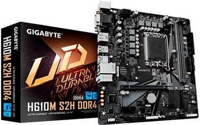 Gigabyte H610M S2H DDR4 - Intel - LGA 1700 - Intel® Celeron® - Intel® Core i3 - Intel Core i5 - Intel Core i7 - Intel Core i9 - Intel® Pentium® - LGA 1700 - DDR4-SDRAM - 64 GB (H610M S2H DDR4)