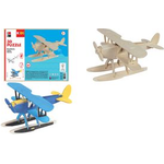 Marabu KiDS 3D Puzzle "Wasserflugzeug", 28 Teile Holzbausatz, vorgestanzte Teile aus Sperrholz, zum Stecken - 1 Stück (0317000000002)