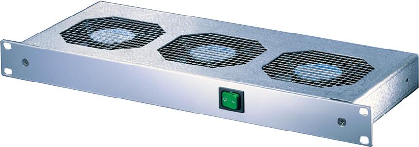 SCHROFF 19\" Umlüfter, 3 Ventilatoren, 1 HE - UMLUEFTER 19\"M.SCH. 115V (10713110)