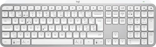 Logitech MX Keys S Tastatur RF Wireless + Bluetooth QWERTZ Schweiz Aluminium - Weiß (920-011572)