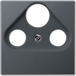 JUNG A 561 BFPLSAT ANM. Produktfarbe: Anthrazit, Material: Thermoplast, Buchsen-Typ: SAT + TV + Radio (A561BFPLSATANM)