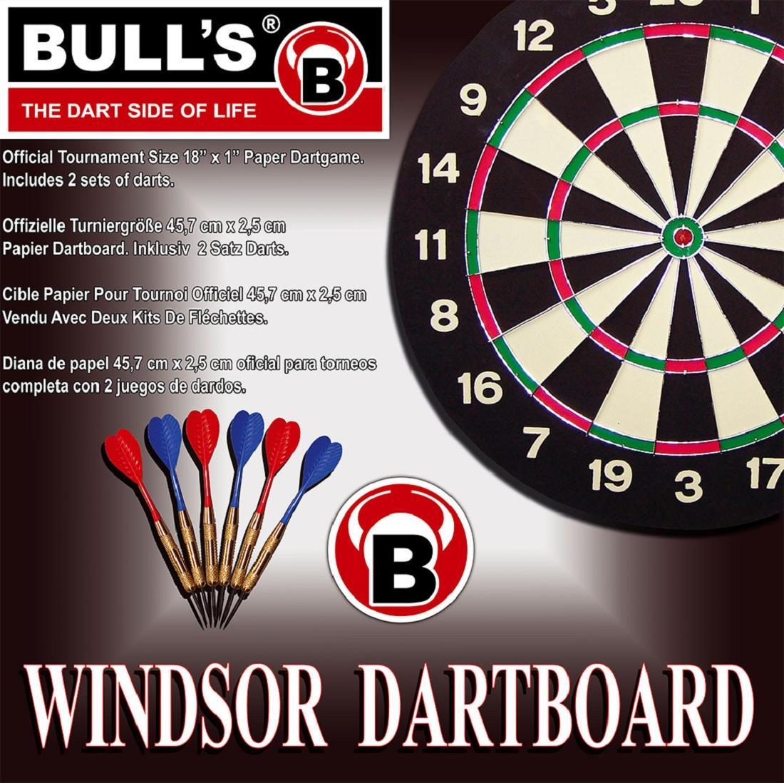 BULL'S 1 BULL'S Windsor Paper Dartboard 45,5 cm (68235)