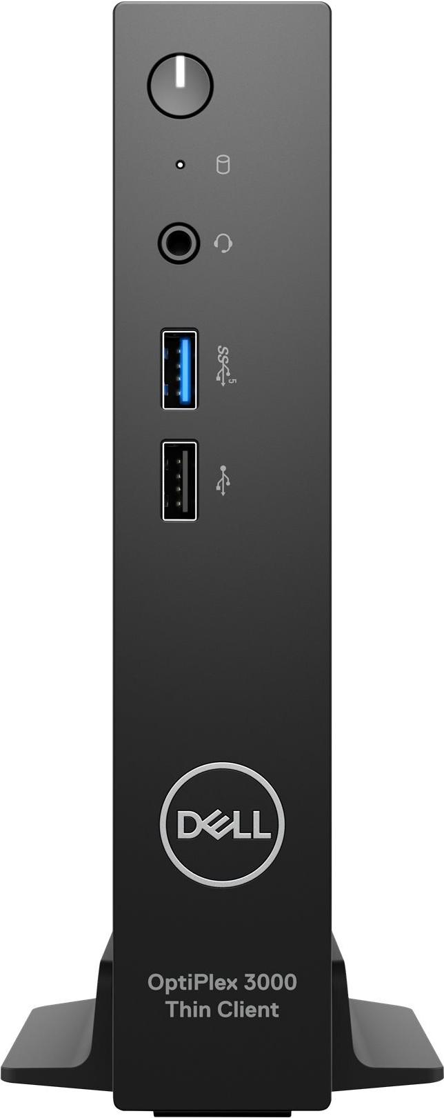 DELL OptiPlex 3000 Thin Client, Intel Pentium Silver N6005, 8 GB RAM, 64 GB eMMC, Wyse ThinOS 10, Schwarz